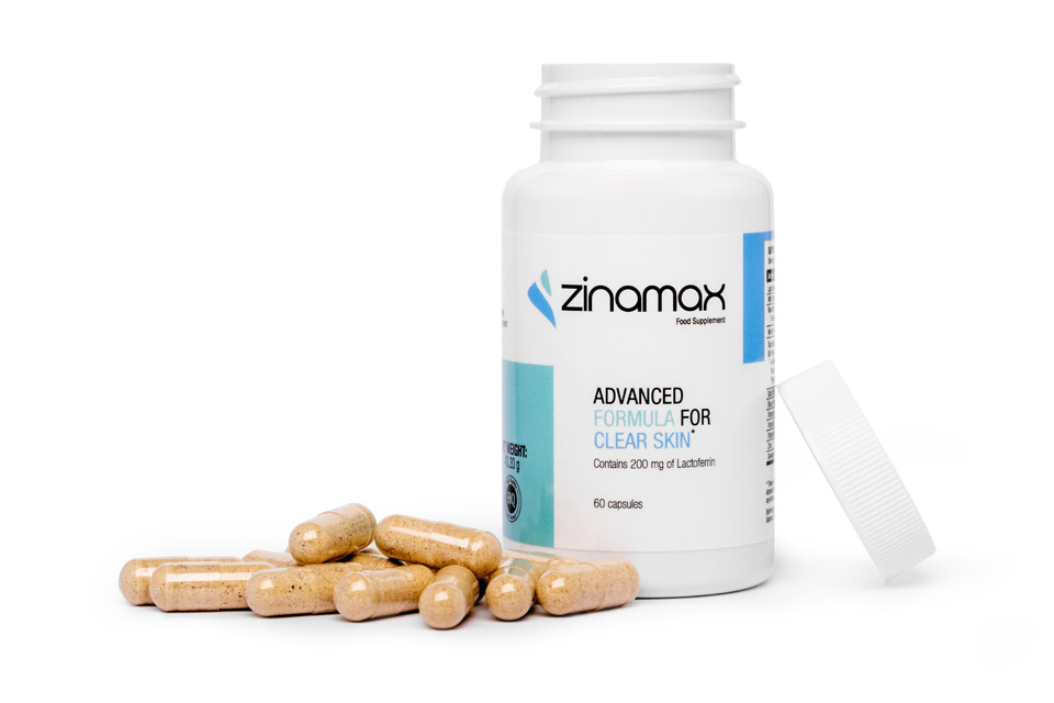 Zinamax capsules with lactoferrin